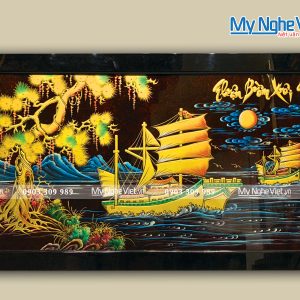 Quà Tân Gia Khai Trương - Tranh Sơn Mài Thuận Buồm Xuôi Gió