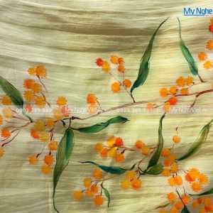 Khăn lụa vẽ tay
