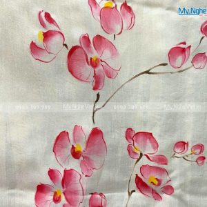 Khăn lụa vẽ tay