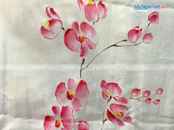 Khăn lụa vẽ tay
