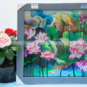 Tranh Sơn Mài Hoa Sen - Quà Tặng Tân Gia Khai Trương Tuyệt Vời