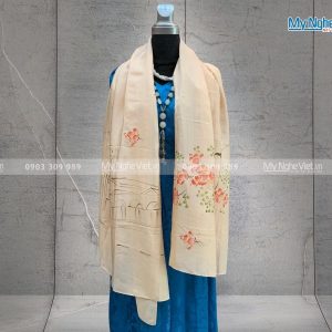 Khăn lụa vẽ tay đẹp