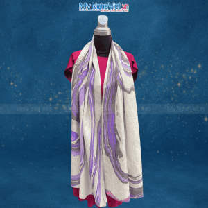 Khăn lụa thủy ấn 01