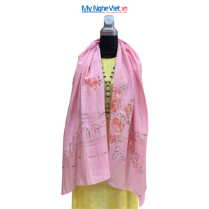 Khăn Lụa Vẽ Chợ Bến Thành (2)